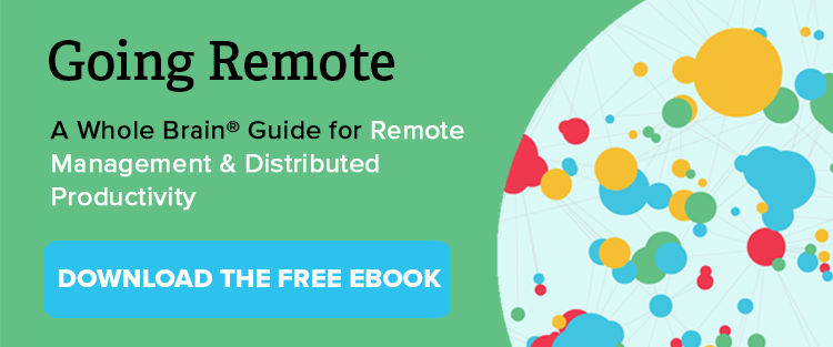 A button you can click to download an eBook guide for remote management and distributed productivity