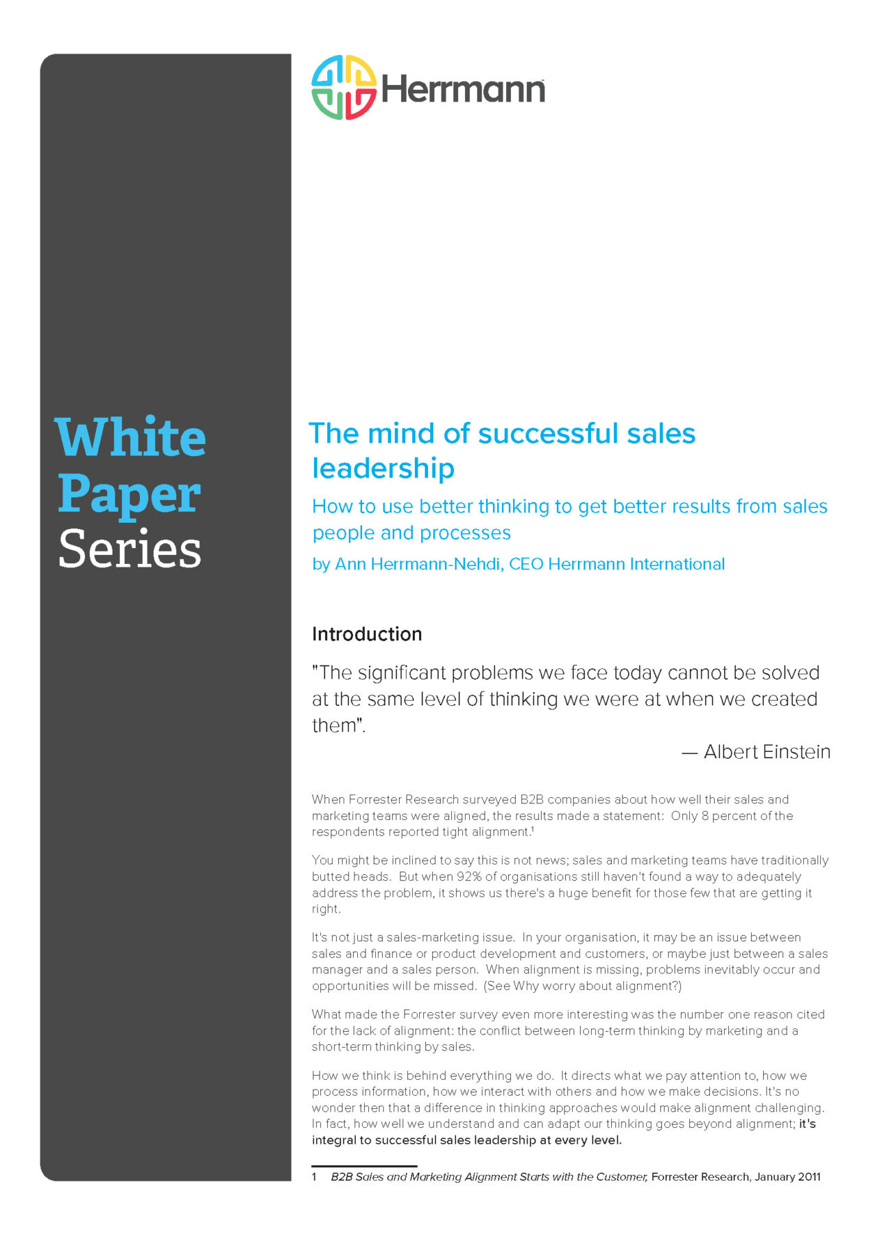 Whitepaper - Sales Leadership